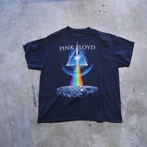 Liquid Blue Pink Floyd T-Shirt 2012 Dark Side of The Moon Black Shirt
